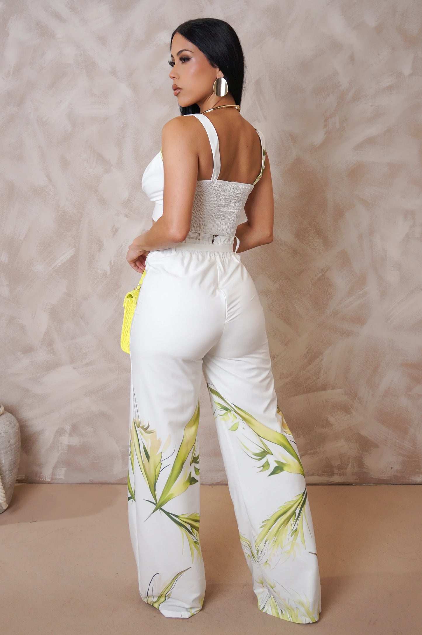 RUMOR HAS IT PANT SET - WHITE